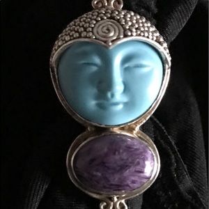 Turquise Charoite Goddess ring Sajen